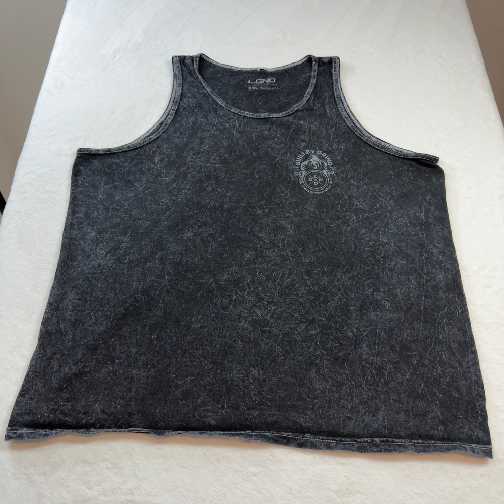 LGND Supply Co Tank Top Mens 3XL Black Good Mineral Wash Built By Grind Reaper